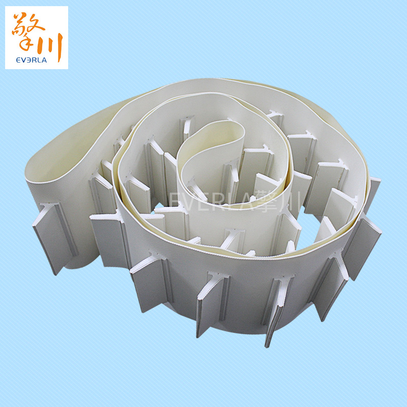 白色鉆石紋加擋板pvc<a href='http://www.www.szfulaite.com/shusongdai/' target='_blank'><u>輸送帶</u></a>主圖