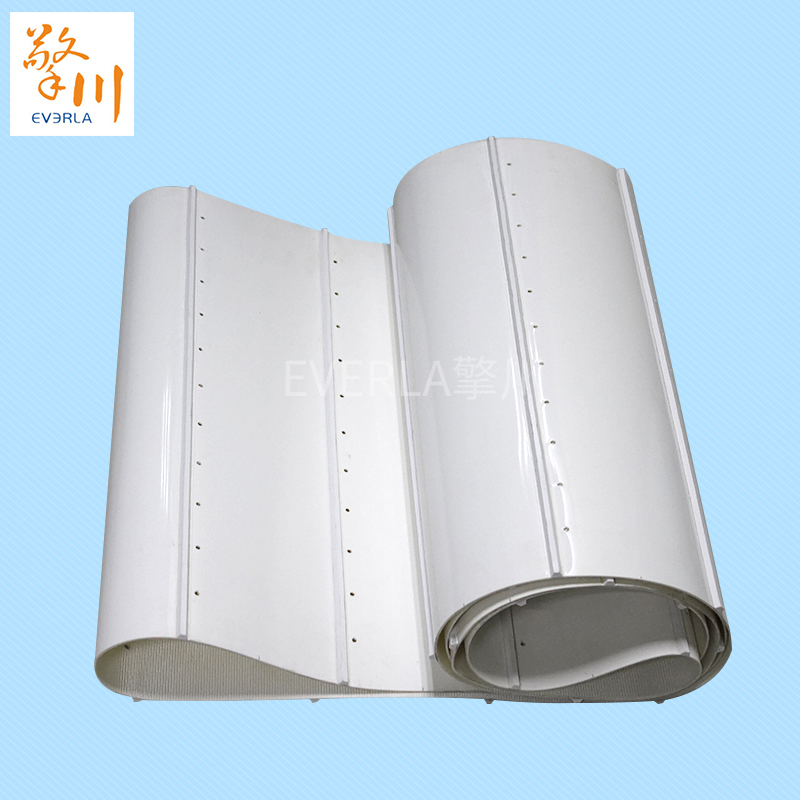 pvc<a href='http://www.www.szfulaite.com/shusongdai/' target='_blank'><u>輸送帶</u></a>加導(dǎo)條打孔食品<a href='http://www.www.szfulaite.com/shusongdai/' target='_blank'><u>輸送帶</u></a>主圖