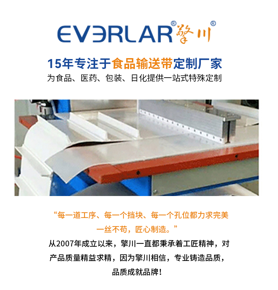 白色PU<a href='http://www.www.szfulaite.com/shusongdai/' target='_blank'><u>輸送帶</u></a>加擋板齒狀導(dǎo)條詳情02